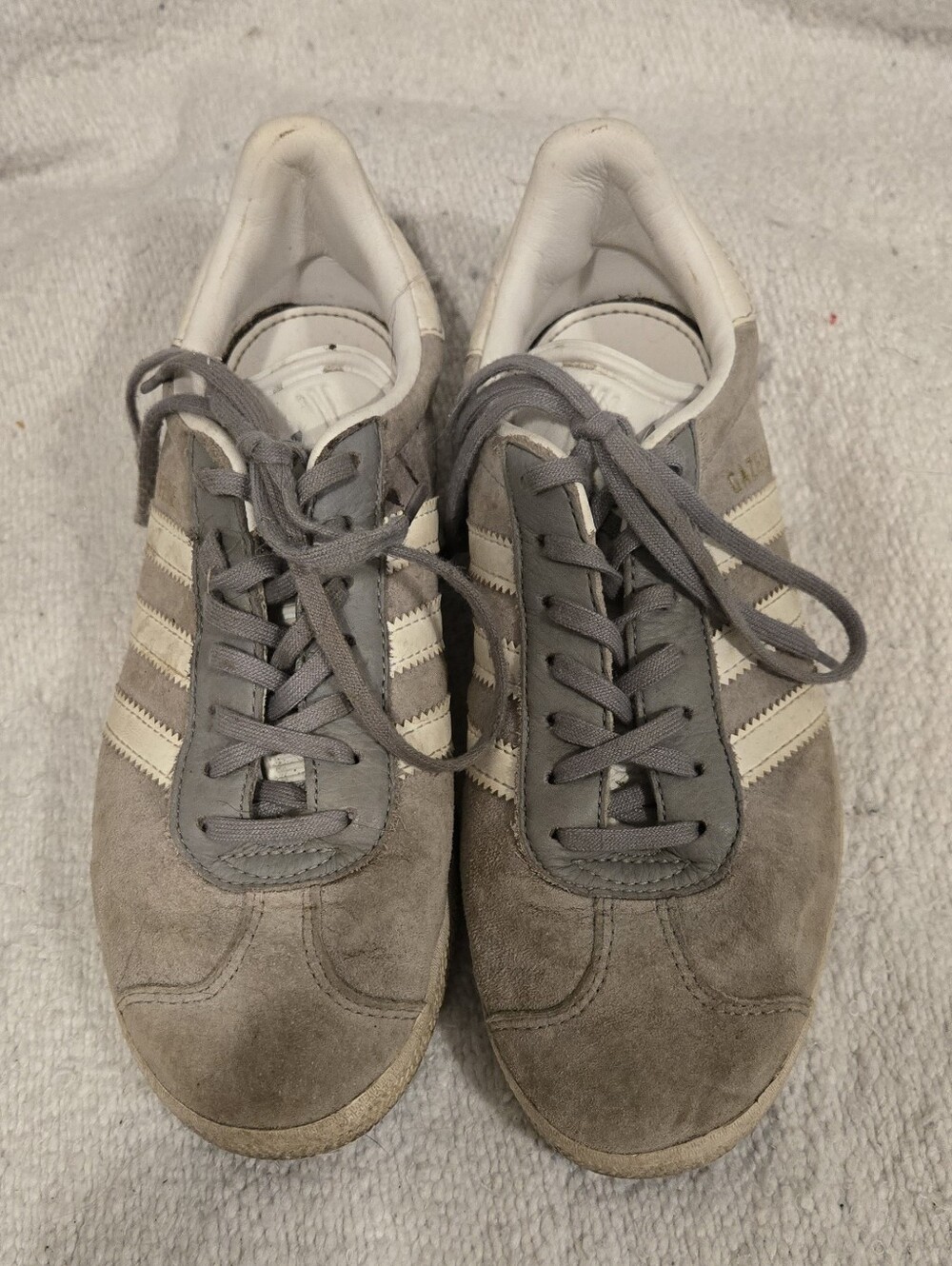 Miadidas Gazelle Grey Suede Sneakers Size 5.5 Fits Like 6